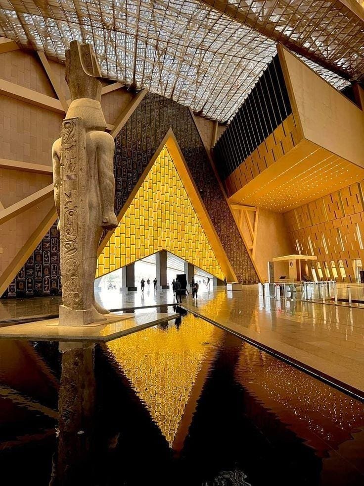 The National Museum of Egyptian Civilization & Pyramids of Giza